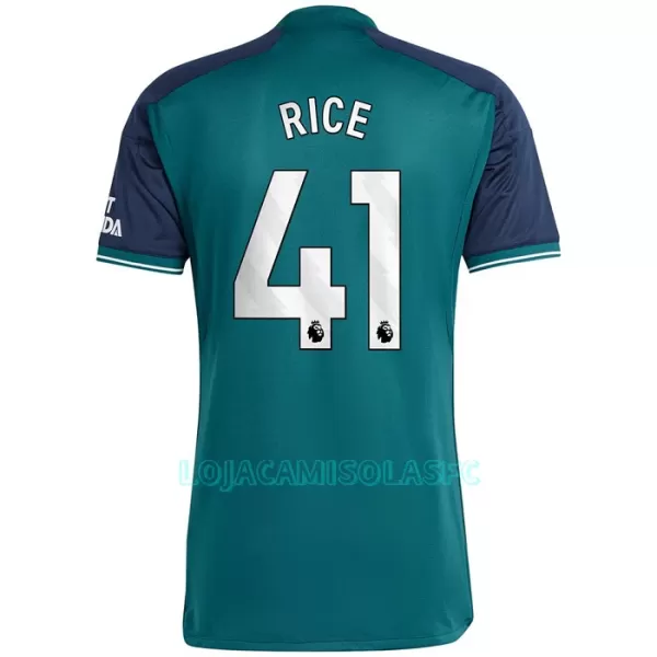 Camisola Arsenal Rice 41 Homem Equipamento 3ª 2023/24