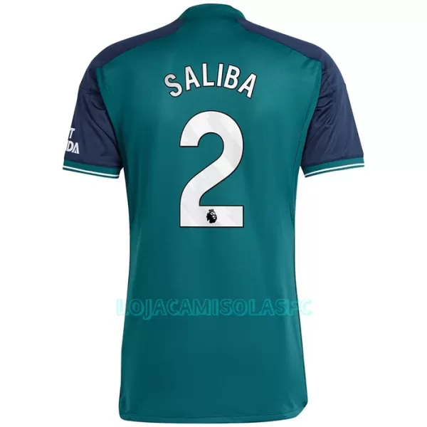 Camisola Arsenal Saliba 2 Homem Equipamento 3ª 2023/24