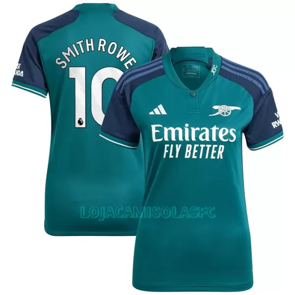 Camisola Arsenal Smith Rowe 10 Mulher Equipamento 3ª 2023/24