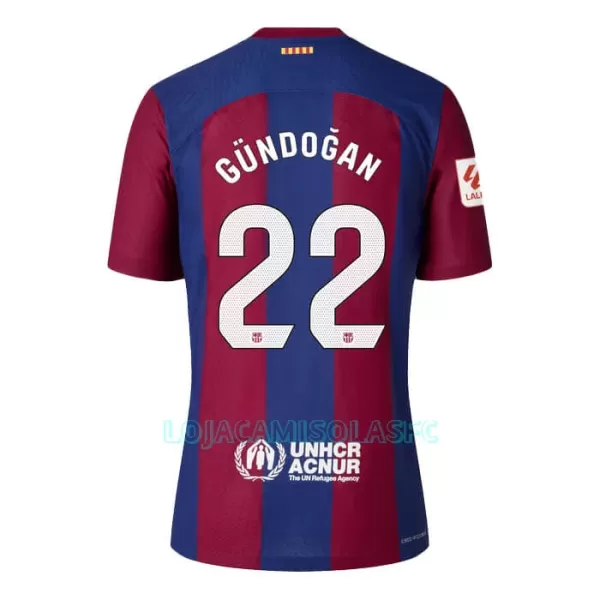 Camisola FC Barcelona Gündogan 22 Homem Equipamento 1ª 2023/24