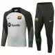 Sweat de Treino Conjunto FC Barcelona Homem Quarto-Zíper 2023/24 Cinza