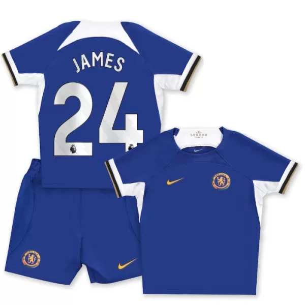 Camisola Chelsea James 24 Criança Equipamento 1ª 2023/24