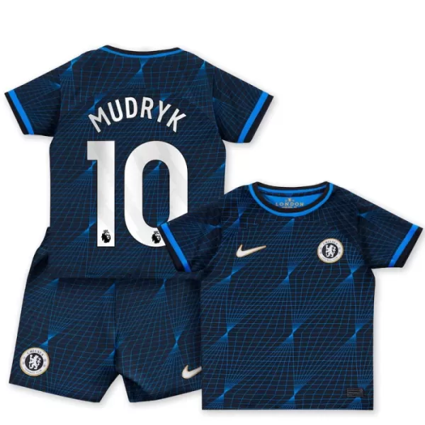 Camisola Chelsea Mudryk 10 Criança Equipamento 2ª 2023/24