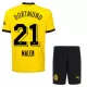 Camisola Borussia Dortmund Malen 21 Criança Equipamento 1ª 2023/24