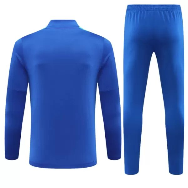 Conjunto de Moletom de Treino Barcelona Dark Homem Quarto-Zíper 2023/24 Azul