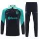 Conjunto de Moletom de Treino Barcelona Homem Quarto-Zíper 2023/24 Preta