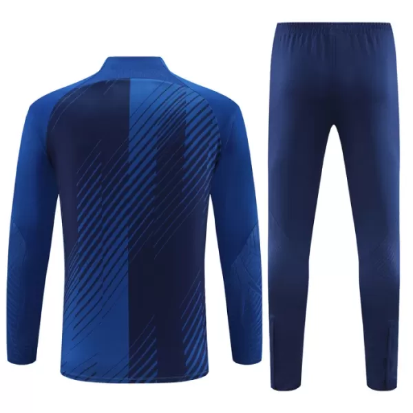 Conjunto de Moletom de Treino FC Barcelona Homem Quarto-Zíper 2023/24 Azul