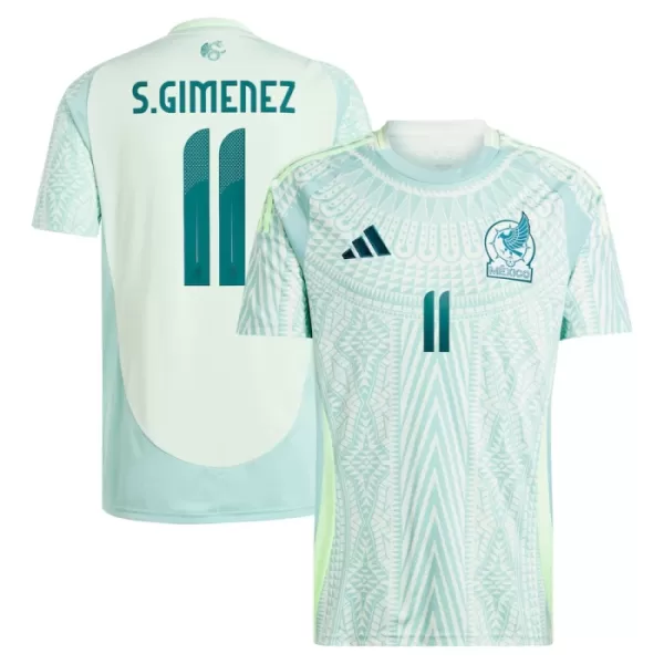 Camisola México Santiago Gimenez 11 Homem Equipamento 2ª 2024