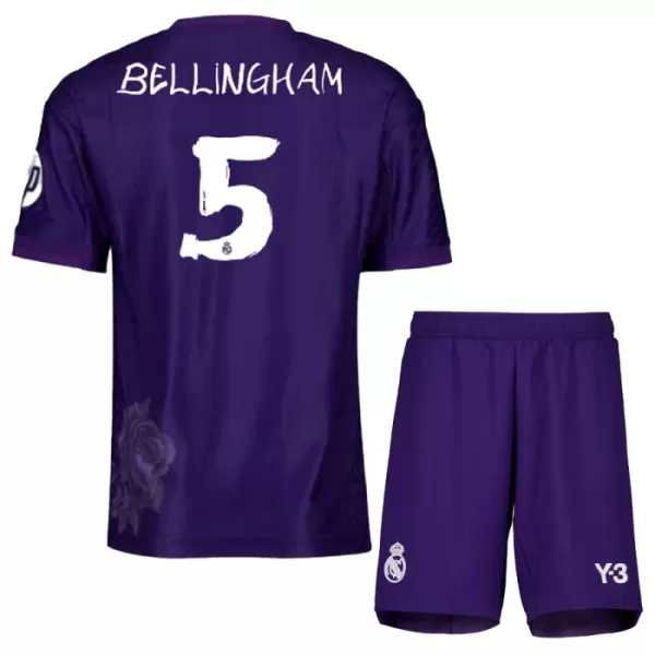 Camisola Real Madrid Bellingham 5 Criança Equipamento 4ª 2023/24