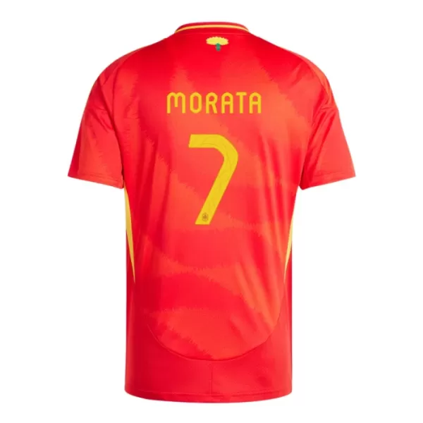 Camisola Espanha Alvaro Morata 7 Homem Equipamento 1ª Euro 2024