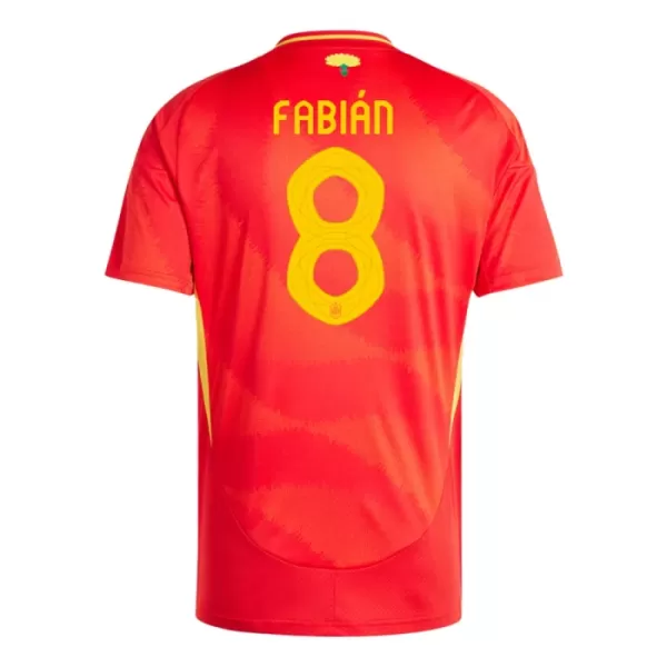 Camisola Espanha Fabian Ruiz 8 Homem Equipamento 1ª Euro 2024