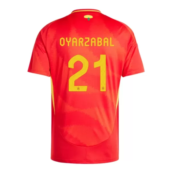 Camisola Espanha Mikel Oyarzabal 21 Homem Equipamento 1ª Euro 2024