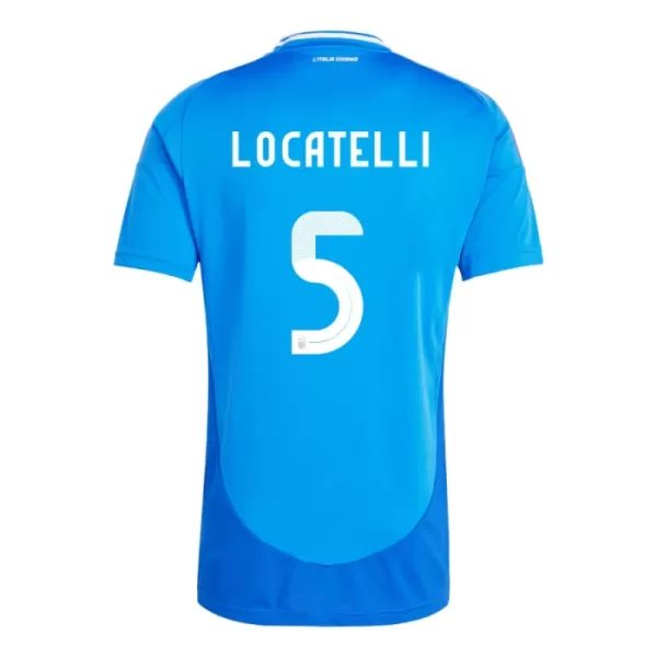Camisola Itália Manuel Locatelli 5 Homem Equipamento 1ª Euro 2024