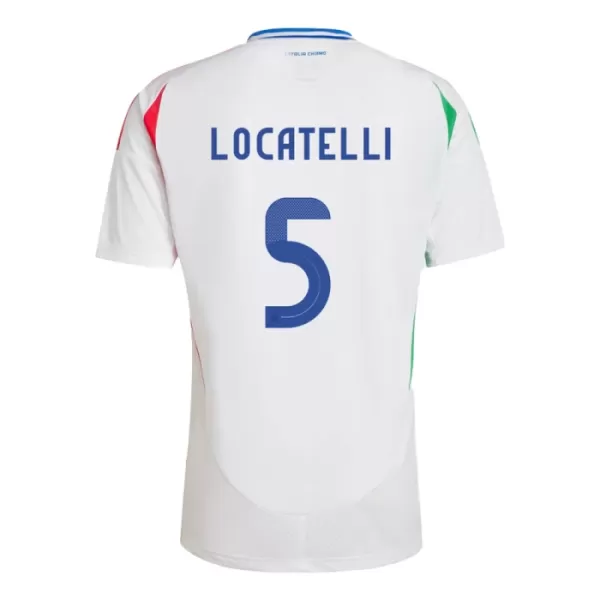 Camisola Itália Manuel Locatelli 5 Homem Equipamento 2ª Euro 2024