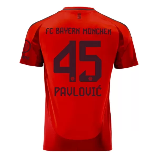 Camisola FC Bayern de Munique Aleksandar Pavlovic 45 Homem Equipamento 1ª 2024/25