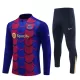 Conjunto de Moletom de Treino Barcelona Criança Quarto-Zíper 2024/25 Azul