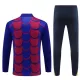 Conjunto de Moletom de Treino Barcelona Criança Quarto-Zíper 2024/25 Azul