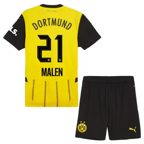 Camisola Borussia Dortmund Malen 21 Criança Equipamento 1ª 2024/25