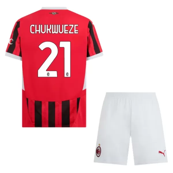 Camisola AC Milan Chukwueze 21 Criança Equipamento 1ª 2024/25