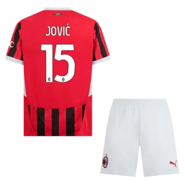 Camisola AC Milan Jovic 15 Criança Equipamento 1ª 2024/25
