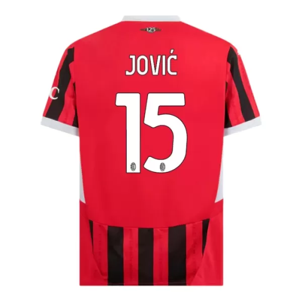 Camisola AC Milan Jovic 15 Criança Equipamento 1ª 2024/25