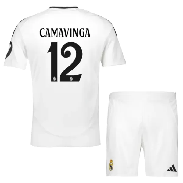 Camisola Real Madrid Camavinga 12 Criança Equipamento 1ª 2024/25