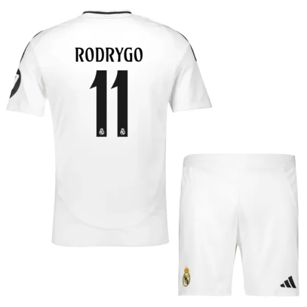 Camisola Real Madrid Rodrygo 11 Criança Equipamento 1ª 2024/25