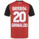 Camisola Bayer Leverkusen Alejandro Grimaldo 20 Criança Equipamento 1ª 2024/25