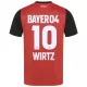 Camisola Bayer Leverkusen Florian Wirtz 10 Criança Equipamento 1ª 2024/25