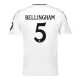 Camisola Real Madrid Bellingham 5 Homem Equipamento 1ª 2024/25