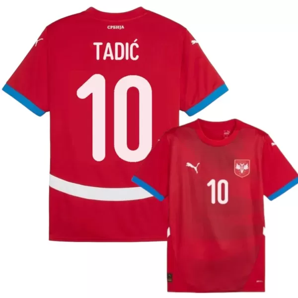 Camisola Sérvia Tadic 10 Homem Equipamento 1ª Euro 2024
