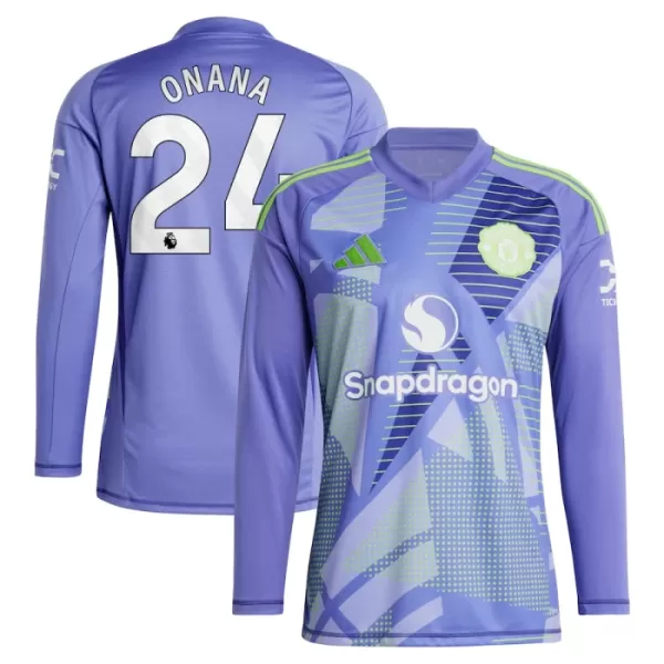 Camisola Guarda-Redes Manchester United Onana 24 Homem Equipamento 1ª 2024/25 Manga Comprida