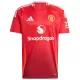 Camisola Manchester United Bruno Fernandes 8 Criança Equipamento 1ª 2024/25