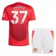 Camisola Manchester United Mainoo 37 Criança Equipamento 1ª 2024/25