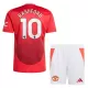 Camisola Manchester United Rashford 10 Criança Equipamento 1ª 2024/25