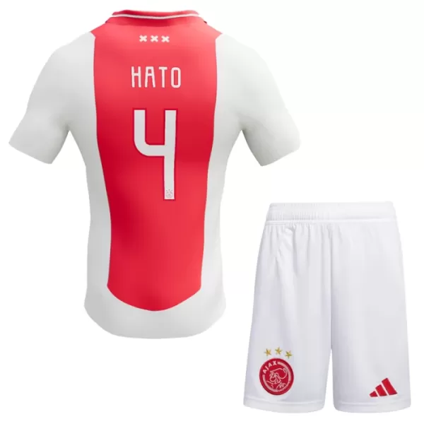 Camisola Ajax Amsterdam Jorrel Hato 4 Criança Equipamento 1ª 2024/25