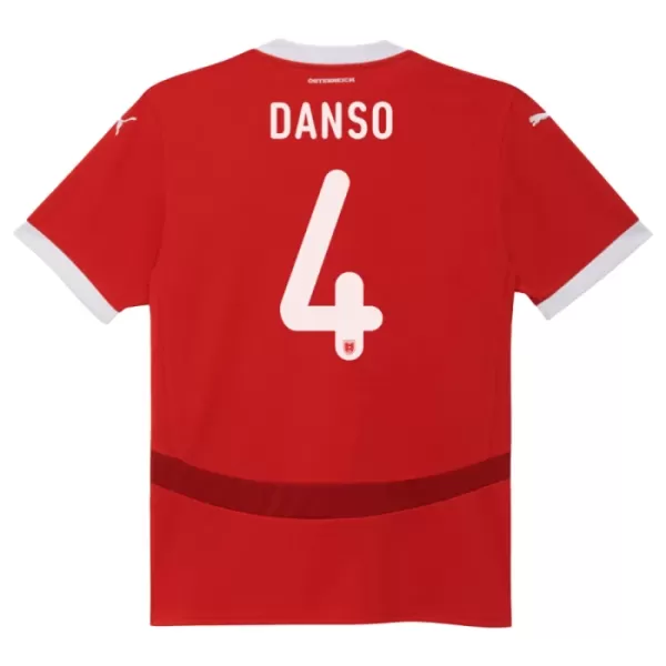 Camisola Áustria Kevin Danso 4 Homem Equipamento 1ª Euro 2024