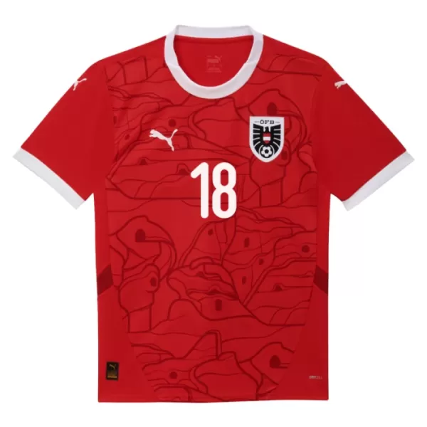 Camisola Áustria Romano Schmid 18 Homem Equipamento 1ª Euro 2024