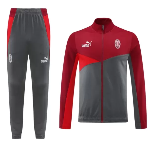 Casaco de Treino Conjunto AC Milan Homem 2024/25 Cinza