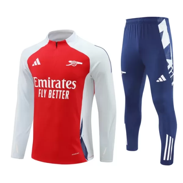 Conjunto de Moletom de Treino Arsenal Homem Quarto-Zíper 2024/25 Vermelha