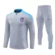 Conjunto de Moletom de Treino Atlético Madrid Homem Quarto-Zíper 2024/25 Cinza