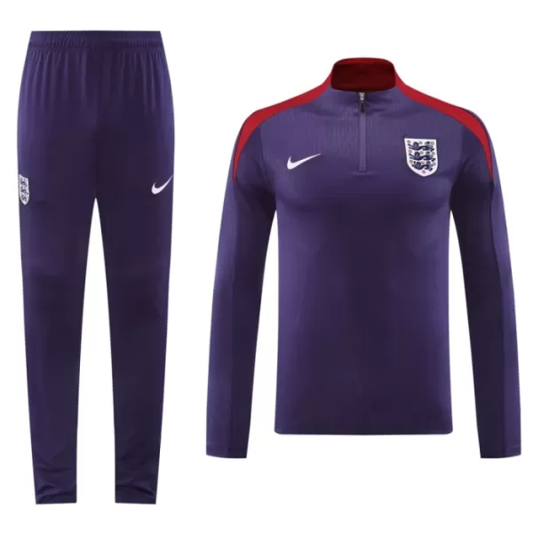 Conjunto de Moletom de Treino Inglaterra Homem Quarto-Zíper 2024/25 Navy