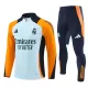 Conjunto de Moletom de Treino Real Madrid Homem Quarto-Zíper 2024/25 Azul