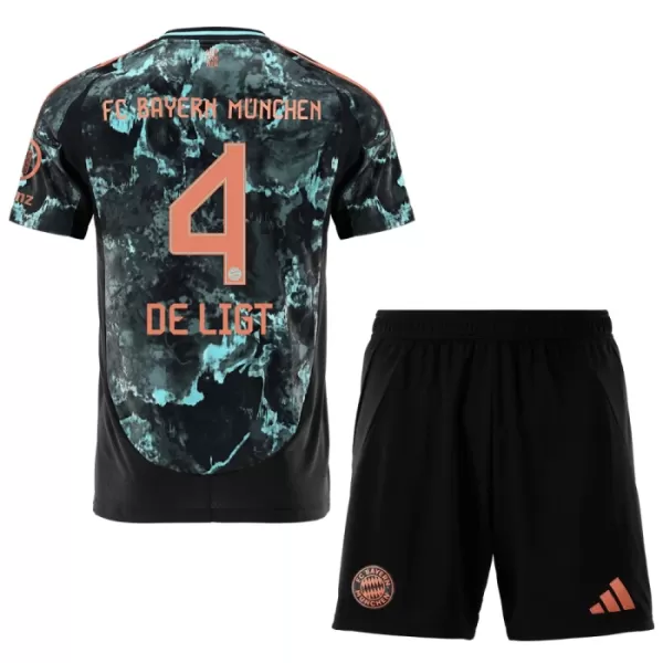 Camisola FC Bayern de Munique De Ligt 4 Criança Equipamento 2ª 2024/25