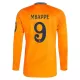 Camisola Manga Comprida Real Madrid Mbappé 9 Homem Equipamento 2ª 2024/25