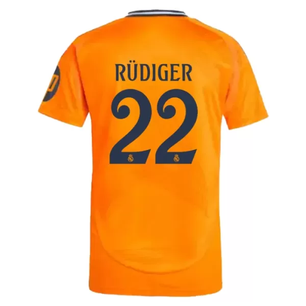 Camisola Real Madrid Rudiger 22 Homem Equipamento 2ª 2024/25