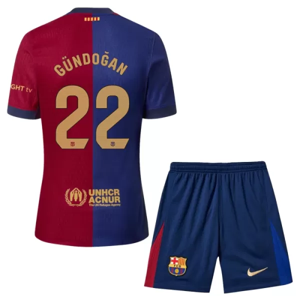 Camisola FC Barcelona Gündogan 22 Criança Equipamento 1ª 2024/25