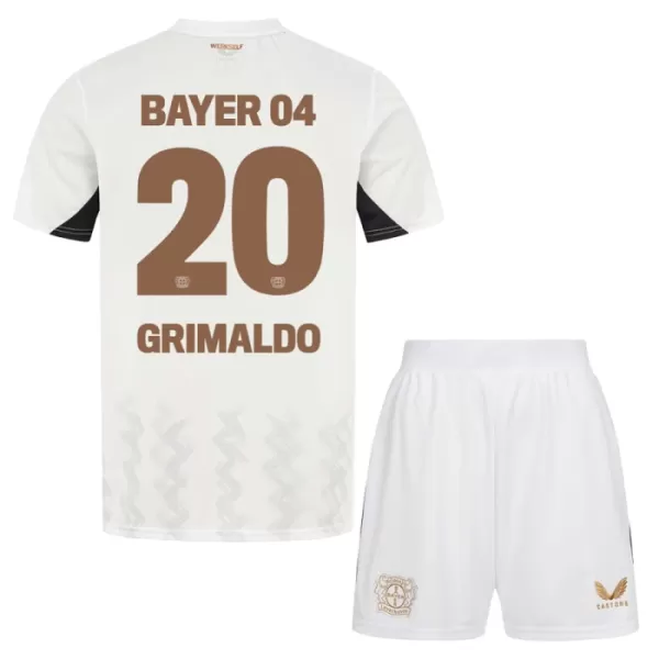 Camisola Bayer Leverkusen Alejandro Grimaldo 20 Criança Equipamento 2ª 2024/25