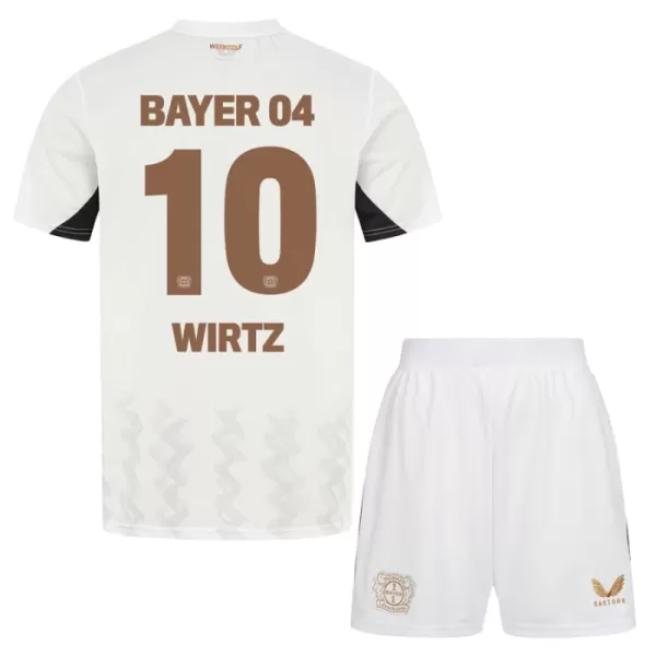 Camisola Bayer Leverkusen Florian Wirtz 10 Criança Equipamento 2ª 2024/25