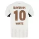 Camisola Bayer Leverkusen Florian Wirtz 10 Criança Equipamento 2ª 2024/25